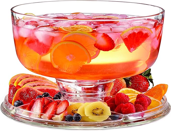Royalty Art Cake Stand with Dome, 6-in-1 Multifunctional Glass Serving Platter for Cakes, Desserts, Fruits, Snacks, Pastries, Appetizers - Elegant Pedestal Display, Durable Italian-Made Glass - Made in Italy