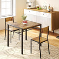 Gizoon Dining Table Set for 2, 3 Piece Kitchen Table with 2 Chairs for Small Space, Apartment, Kitchen, Dining Room, Space-Saving