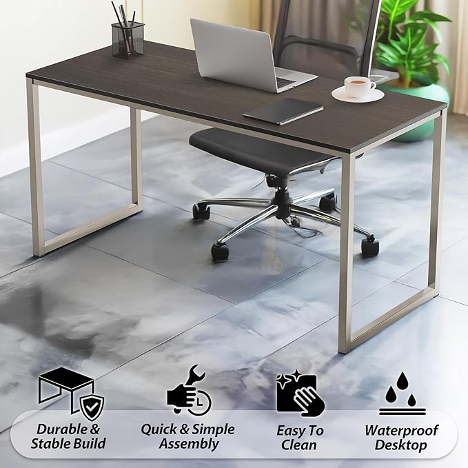 SHW Mission 32-Inch Home Office Computer Desk, Espresso