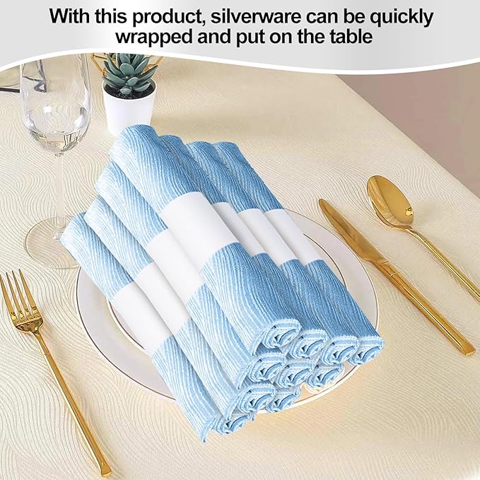 Germiwipe Napkin Band Pack of 2,500,Napkin Rings Self Adhesive,Silverware Wraps Bands (White, 2500pcs)