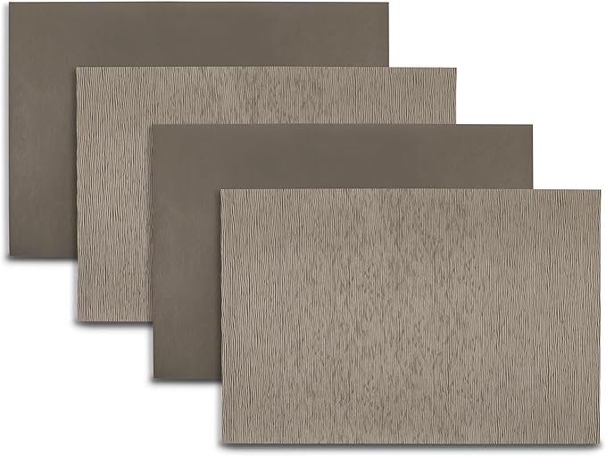 Placemats Set of 4 12" x 18" Heat-Resistant Table Mats for Dining Table Set for 4 Kitchen & Dining Room Decor Farmhouse, Boho, & Modern Style Easy to Clean, Durable & Stylish Table Decor