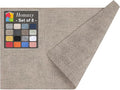 Homaxy Faux Leather Heat Resistant Placemats for Dining Table Set of 8, Waterproof Wipeable Washable PU Table Mats, Easy to Clean Anti-Slip Place Mats, 11.8" x 17", Light Brown