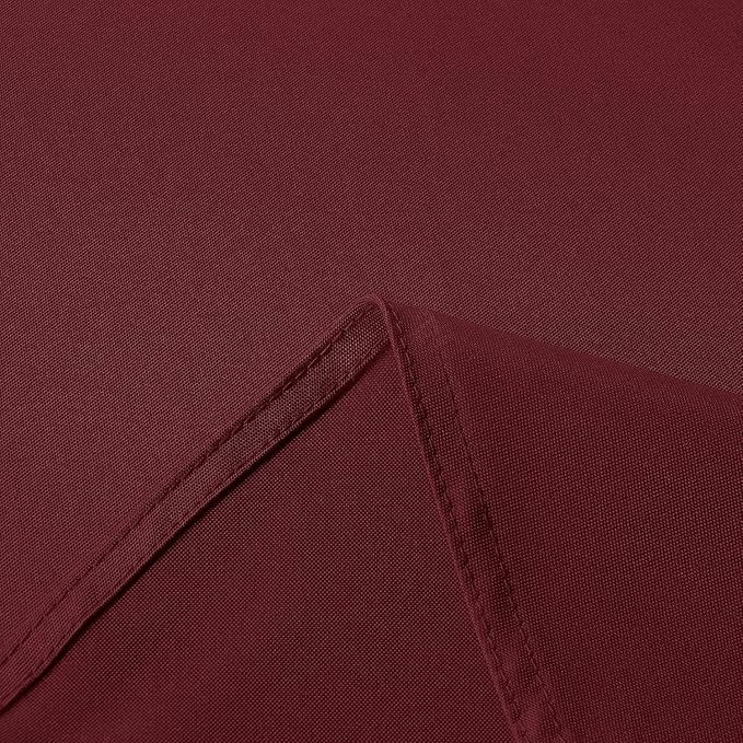 sancua Rectangle Tablecloth - 60 x 84 Inch - Stain and Wrinkle Resistant Washable Polyester Table Cloth, Decorative Fabric Table Cover for Dining Tables, Buffet Parties and Camping, Burgundy