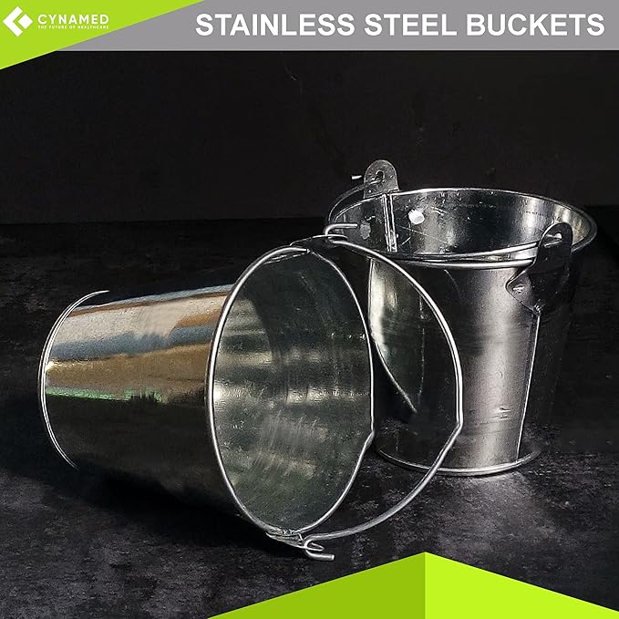 Lab Bucket Stainless Steel Perfect for Medical, Laboratory and Veterinary Applications (16 QT)