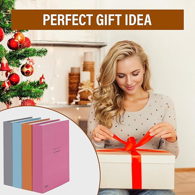 ICON Large | 4 PCS Faux Decorative Books for Home Decor | Not Real Books (Cardboard Boxes) | Coffee Table, Shelf Styling & Modern Aesthetic Accent Pieces for Living Room