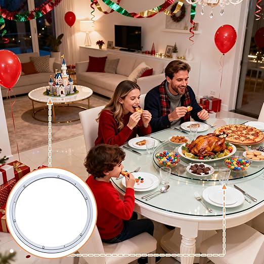 TamBee 24 Inch Lazy Susan Hardware Aluminum Bearing Metal Rotating Turntable Bearing Swivel Plate Hardware Lazy Susan Bearing Lazy Susan Parts Lazy Susan Mechanism Lazy Susan Kit Lazy Susan Base Only