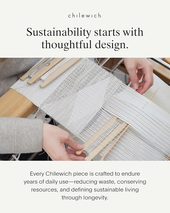 Chilewich Bamboo Placemats Set of 4 - Woven Rectangle Placemats - Reusable, Stain-Resistant, Indoor/Outdoor Tabletop Protection - 19" x 14" - Seaglass