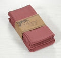 Accent Home 100% Cotton Napkins, Delicate Cloth Napkins for Dinners, Parties and Weddings，18 x 18 Inch Set of 12 - Blush