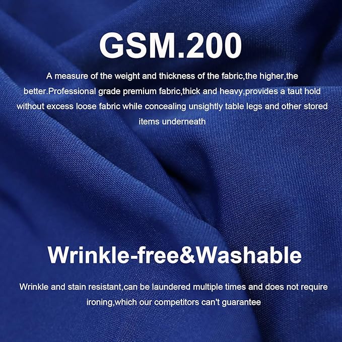 RELIANCER 2 Pack Stretch Spandex Table Covers for Rectangular Tables,4FT Elastic Fitted Tablecloth,Universal Rectangular Table Cloth Protector for Outdoor Party,Wedding,Bar,Birthday,Banquet,Events