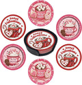Sweetheart Coasters for Drinks with Holder Round Leather Coasters Set of 6 Cups Mugs Mat Pad for Home Kitchen Bar