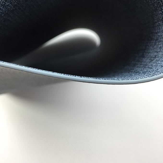 WAZAIGUR Waterproof Easy to Clean Non-Slip Heat Resistant Thick Faux Leather Placemats for Dining Table Set of 8,Navy Blue
