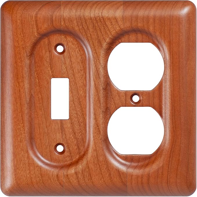 Wooden Light Switch Cover Plate Decorative Wall Plate Switch Plate Outlet Cover