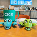 XYG® 2 PCs Turtle Coaster, 3D Printed Funny Tea Coasters with Funny Expression, Turtle Cup Holder, Insulated Drink Mat Wine Coffee Glasses Home Decor & Kitchen Accessories, Gag Gift for Tortoise Lover