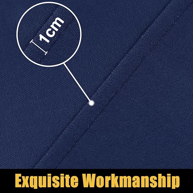 Smiry Rectangle Picnic Table Cloth, Waterproof Elastic Fitted Tablecloths for 5 Foot Tables, Washable Polyester Table Cover for Camping, Indoor and Outdoor (Navy, 36"x60")