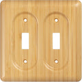 Wood Double Toggle Light Switch Cover 2 Toggle Light Switch Cover Plate Covers Light Switch Cover Double
