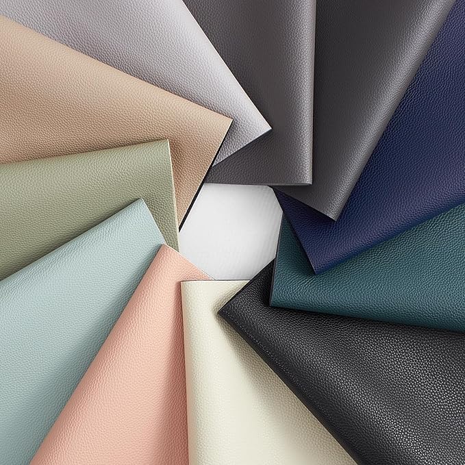 MOSAYT Vinyl Placemats Set of 6, Heat Resistant Place Mats 100% Waterproof Washable & Wipeable Faux Leather Reversible Table Mats for Kitchen Dining Party Indoor Outdoor, 12" x 17", Grey/Beige