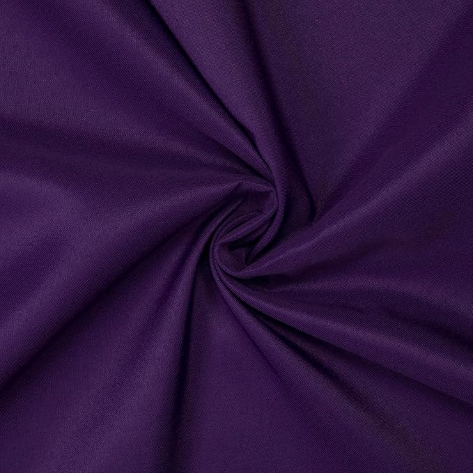 Gee Di Moda Round Tablecloth - 108 Inch Purple Round Table Cloth for 48 to 72 Inch Round Tables - Heavy Duty Washable Fabric - for Buffet Table, Holiday Party, Dinner, Wedding & Baby Shower