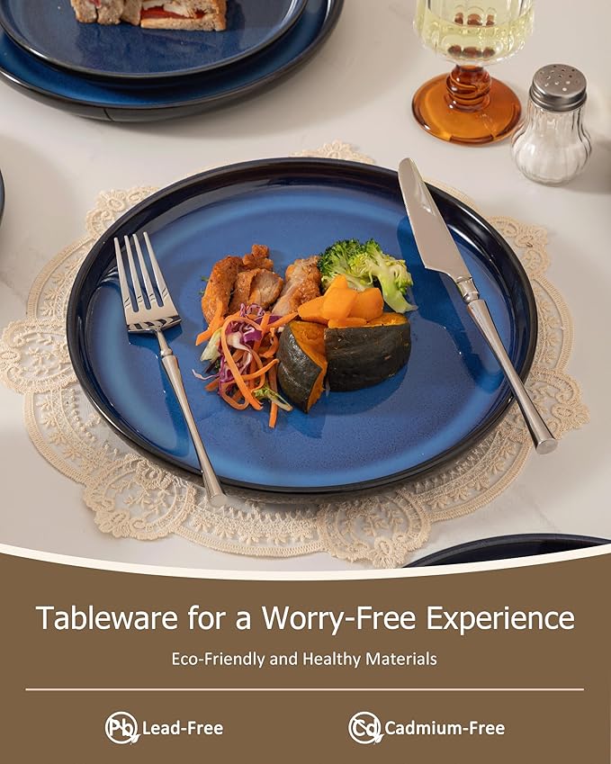 Dinnerware sets plates and bowls sets modern plates,Ceramic Dinnerware Sets,12 Pieces Porcelain Lightweight Plates,Scratch Resistant Dish Set (style - 8, 4 - Set (12pcs))