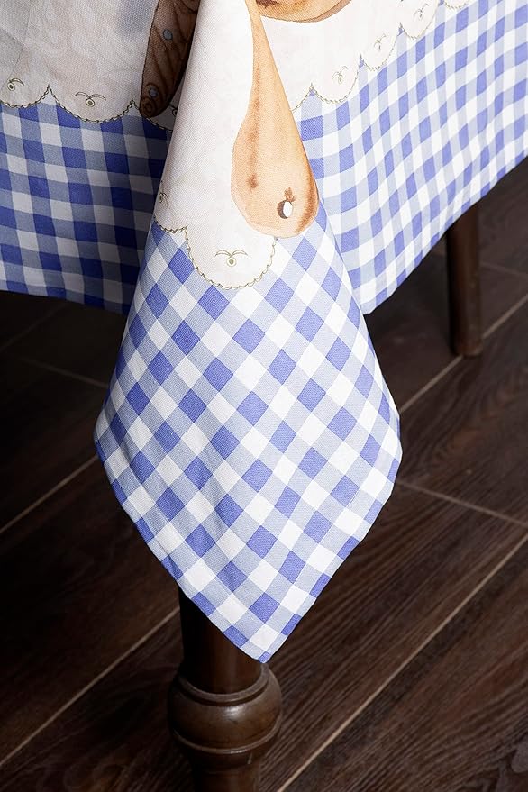 Maison d' Hermine Table Cloth Rectangle Table 100% Cotton 60 x 108 Inches Tablecloth Reusable Decorative for Dining Room Farmhouse Home Valentines Day Decorations Spring Summer - Gourmand