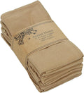 ACCENTHOME Accent Home 100% Cotton Napkins, Delicate Cloth Napkins for Dinners, Parties and Weddings，18 x 18 Inch Set of 12 - Brown