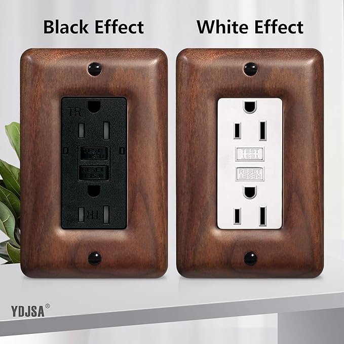 Solid Walnut Light Switch Cover Decorative Single Toggle Wall Plate for Rustic Contemporary Interiors