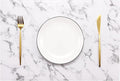 Marble Faux Leather PU Placemats, Set of 6, Easy to Clean, Heat & Stain Resistant for Dining Kitchen Table, Office Conference, Home Decor