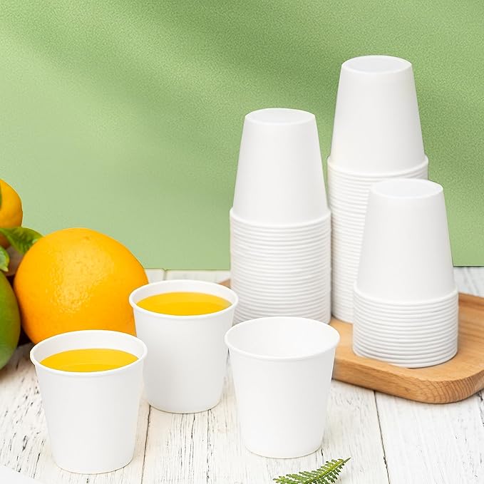RACETOP [600 Pack] 3 oz Bathroom Paper Cups, Disposable Paper Cups, Small Mouthwash Cups, Ideal for Bathroom