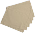Calicot Placemats Set of 6 100% Cotton Washable Cloth Place Mats, Reusable Table Mats for Spring/Summer & Thanksgiving Christmas Decorations Kitchen Dining Party Wedding (Desert Beige, 13" x 19")