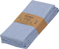 Ruvanti Cloth Napkins Set of 6, 18x18 Reusable Napkins Cloth Washable, Soft & Durable Table Napkin, Poly Cotton Fabric Dinner Napkins for Parties, Christmas, Thanksgiving, Weddings - Midnight Blue