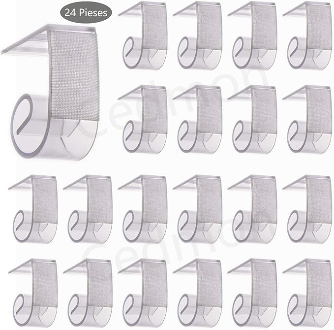 Table Skirting Clips Tablecloth Clips for Table 1" 1/2-2 1/8", Set of 24