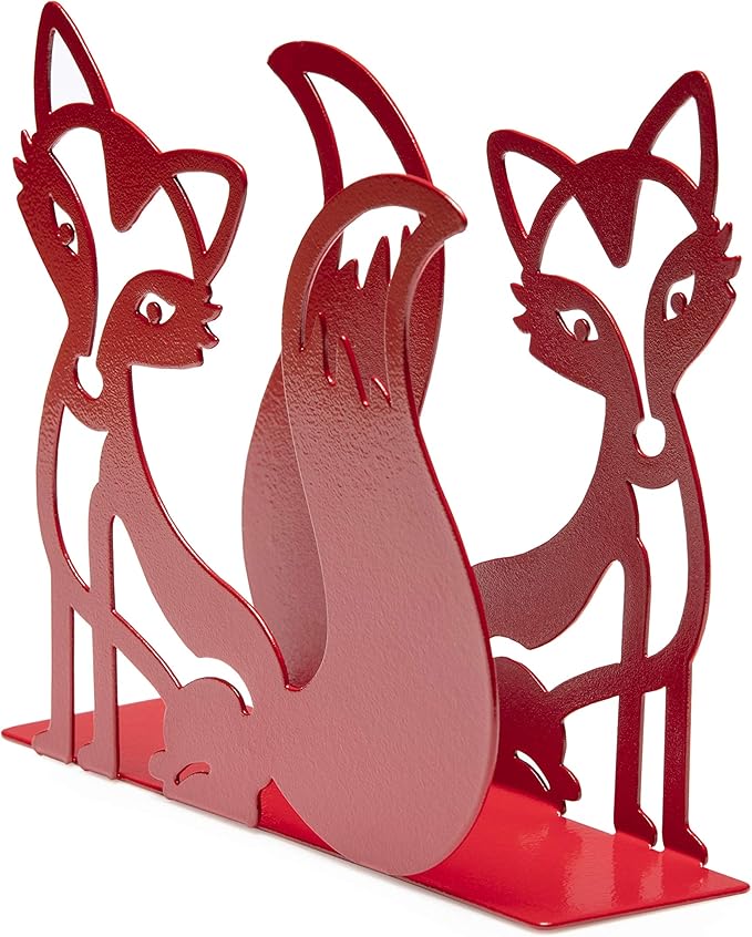 Mango Steam Tabletop Napkin/Tissue & Letter Holder for Home, Kitchen, Restaurants (Fox, Red)
