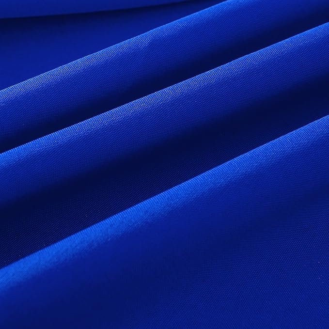 2-Pack 60x144 inch Royal Blue Table Cloths, Solid Stain and Wrinkle Resistant Oblong Tablecloth, Premium Plain Weave Polyester Fabric Rectangle Table Linen Covers for Hotel, Banquet
