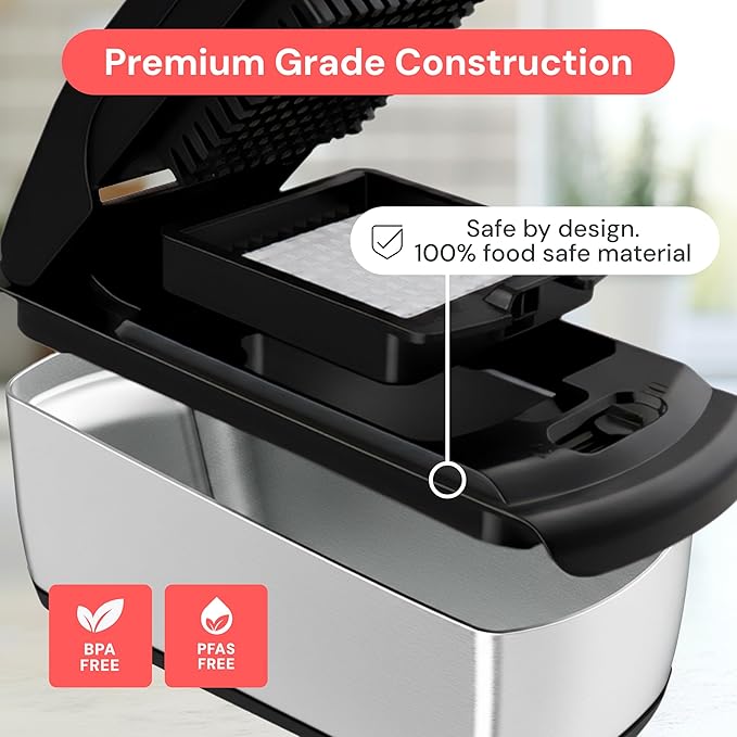 Fullstar The Original Pro Chopper - Vegetable Chopper and Spiralizer, Food Chopper with Container, Fruit Slicer, Kitchen Gadgets & Gifts, Home Essentials (14 in 1, Silver)