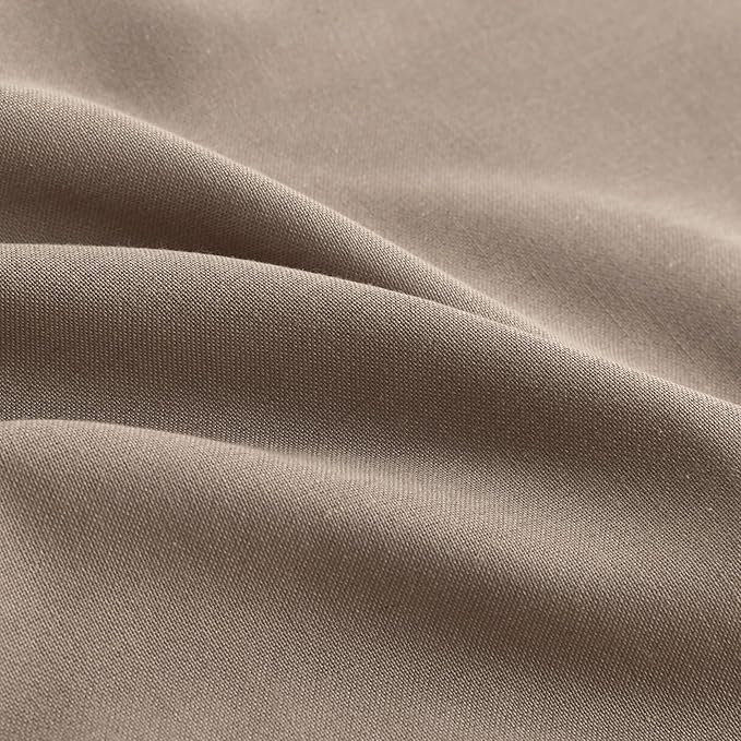 4 Foot Khaki Linen Tablecloth Light Tan Brown Neutral Table Decor Washable Heavy Weight Water Repellent Burlap Tablecloths Linen Tablecloths for Rectangle Tables 4ft 60x70 Inch 4-6 Seater