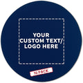 10 Round Foam Bud Coasters Pack, 4 inch - Customizable Text, Logo - PU Foam, Party Favor - Navy Blue