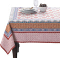 Maison d' Hermine Table Cloth Square Table 100% Cotton 54 x 54 Inches Fall Tablecloth Reusable Everyday Use for Thanksgiving Christmas Decorations Dining Farmhouse Party (Romane)