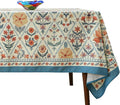 ISAENNE Designer Linen Elegant Extra Long Rectangle Tablecloth,Colorful Floral Bohemian Table Cloth,Wrinkle Resistant Decor Tablecloths for Dining Thanksgiving Kitchen,67"*118"-Floralsea A