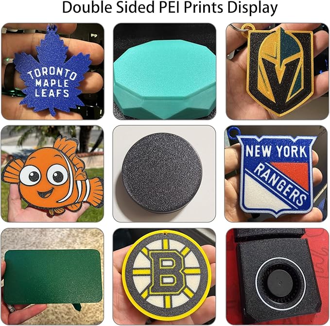 Upgraded Thicker Textured PEI Plate 0.77mm with QR Code for Bambu Lab P1S/P2S/P1P/X1/X1C/A1 3D Printer, 257x257mm Dual-Textured Plate, Heated Bed Magnetic Flexible Spring Steel PEI Sheet Plate