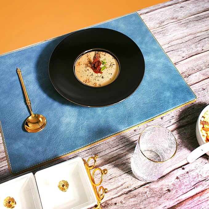 Ceramics Rimmed Soup Bowls 8.5 oz, Black 10.4 inch Exquisite small soup plate Set of 4, Pasta plates With Rim is the best choice for hotels, kitchens, fine restaurants and gourmets