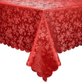 Smiry Rectangle Table Cloth, Waterproof Heavy Duty Vinyl Tablecloths, Wipeable Washable Table Cover for Kitchen and Dining Room (Red, 70" X 108")