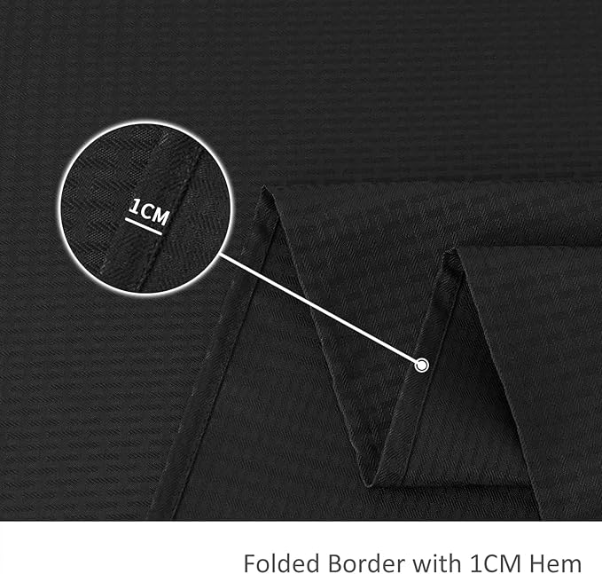 maxmill Jacquard Tablecloth Stain Resistant Waterproof Wrinkle Resistant Spillproof Washable Soft Weaved Texture Table Cloth for Dining Room, Indoor Outdoor Use, Rectangle 60 x 140 Inch, Black