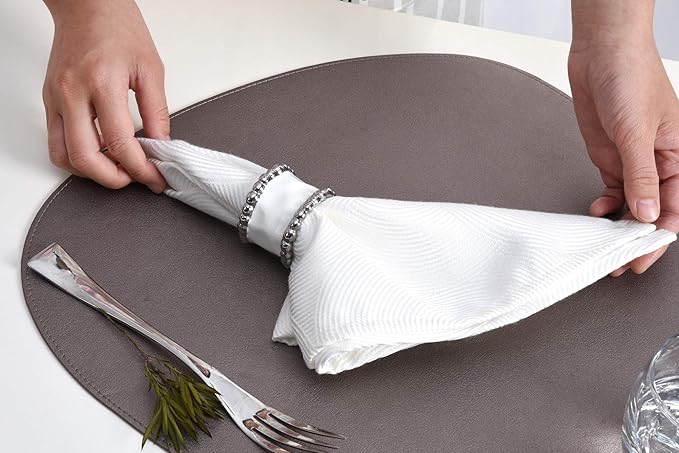 Pampa Bay Porcelain Salerno Napkin Ring - Set of 4
