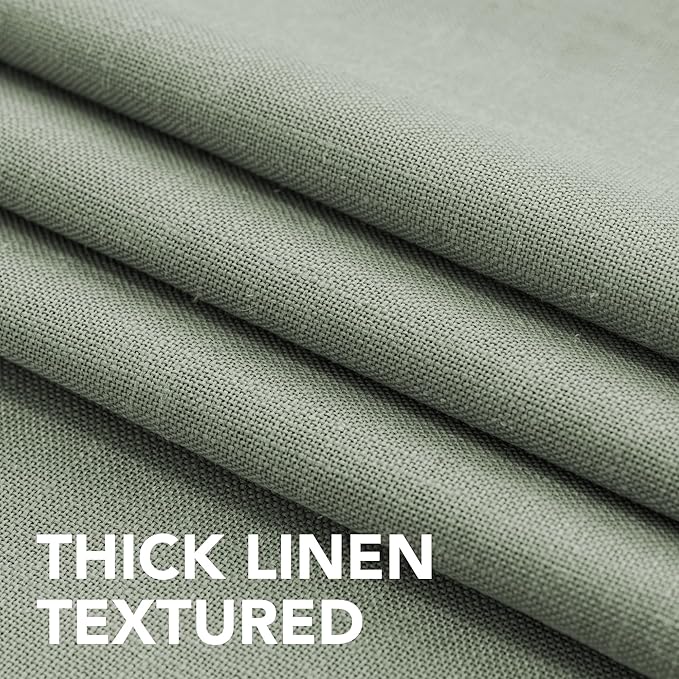 H.VERSAILTEX Linen Table Cloths Rectangle 60 x 84 Inch Premium Tablecloth Spill-Proof Waterproof Table Cover for Dining Buffet Feature Extra Soft and Thick Fabric Wrinkle Free, Sage