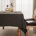 BALCONY & FALCON Rectangle Table Cloth – Waterproof, Wrinkle-Resistant Farmhouse Tablecloth for Dining, Kitchen, Outdoor Patio, Baby Shower, Christmas Party Decorations (Dark Gray, 55" x 71")