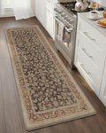 Color&Geometry Anti Fatigue Kitchen Mats for Floor 24x59, Vintage Decor, Easy Clean, Waterproof & Oil Proof, 0.4" Thick Cushioned, Non-Slip Kitchen Runner Rug for Sink, Laundry, Office, Light Taupe