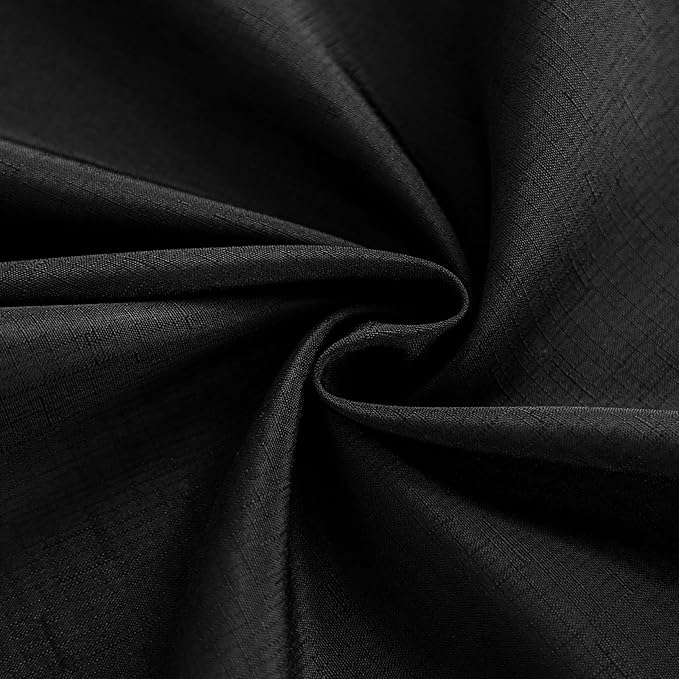 Fabric Black Rectangle Table Cloth for 8 Foot Rectangular Table Textured Stain Resistant & Wipeable Tablecloth Easy Clean for Dining Banquet Party 54 x 108 Inch