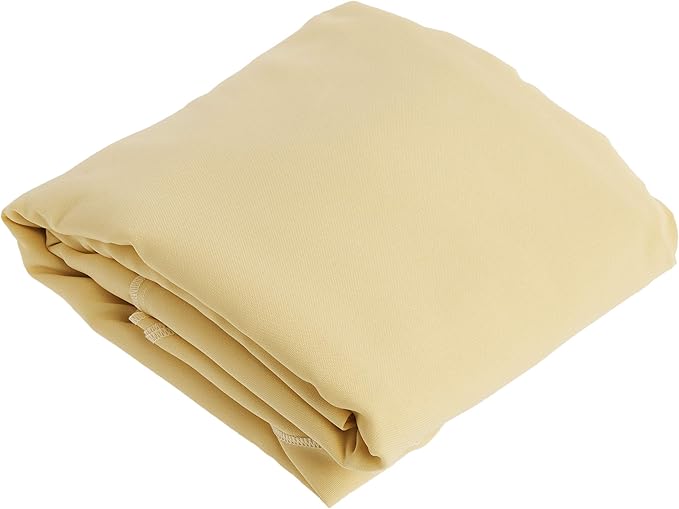 LA Linen Polyester Poplin Washable Rectangular Tablecloth, Stain and Wrinkle Resistant Table Cover 90x132, Fabric Table Cloth for Dinning, Kitchen, Party, Holiday 90 by 132-Inch, Yellow Light