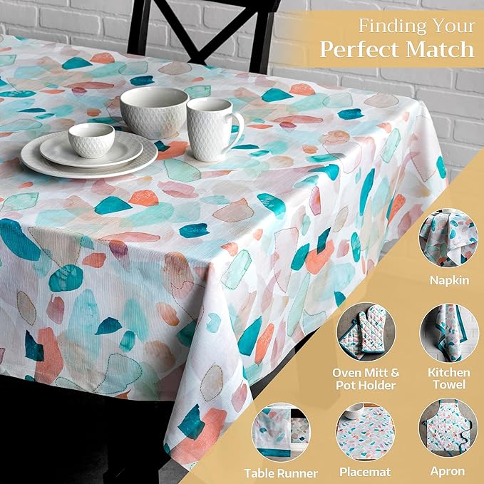 Maison d' Hermine Table Cloth Rectangle Table 100% Cotton 70 x 108 Inches Tablecloth Reusable Decorative for Dining Room Farmhouse Home Valentines Day Decorations Spring Summer - Summer Picnic