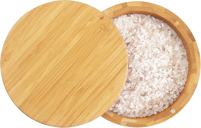 Totally Bamboo Margarita Salt Rimmer – Eco-Friendly Bamboo Glass Rimmer with Swivel Lid and Magnetic Closure | Cocktail Bar Tool for Margaritas and More