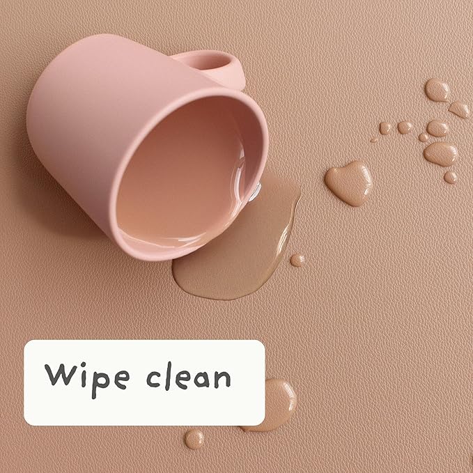 Table Craft Mat to Protect Dining Table, Craft Mess mat 38"x39.4" Great for Childrens Crafts and Play Protect Your Furniture from Spills and Mess Easy to Clean, Heat Resistant (Clay, 38" 39.4")'